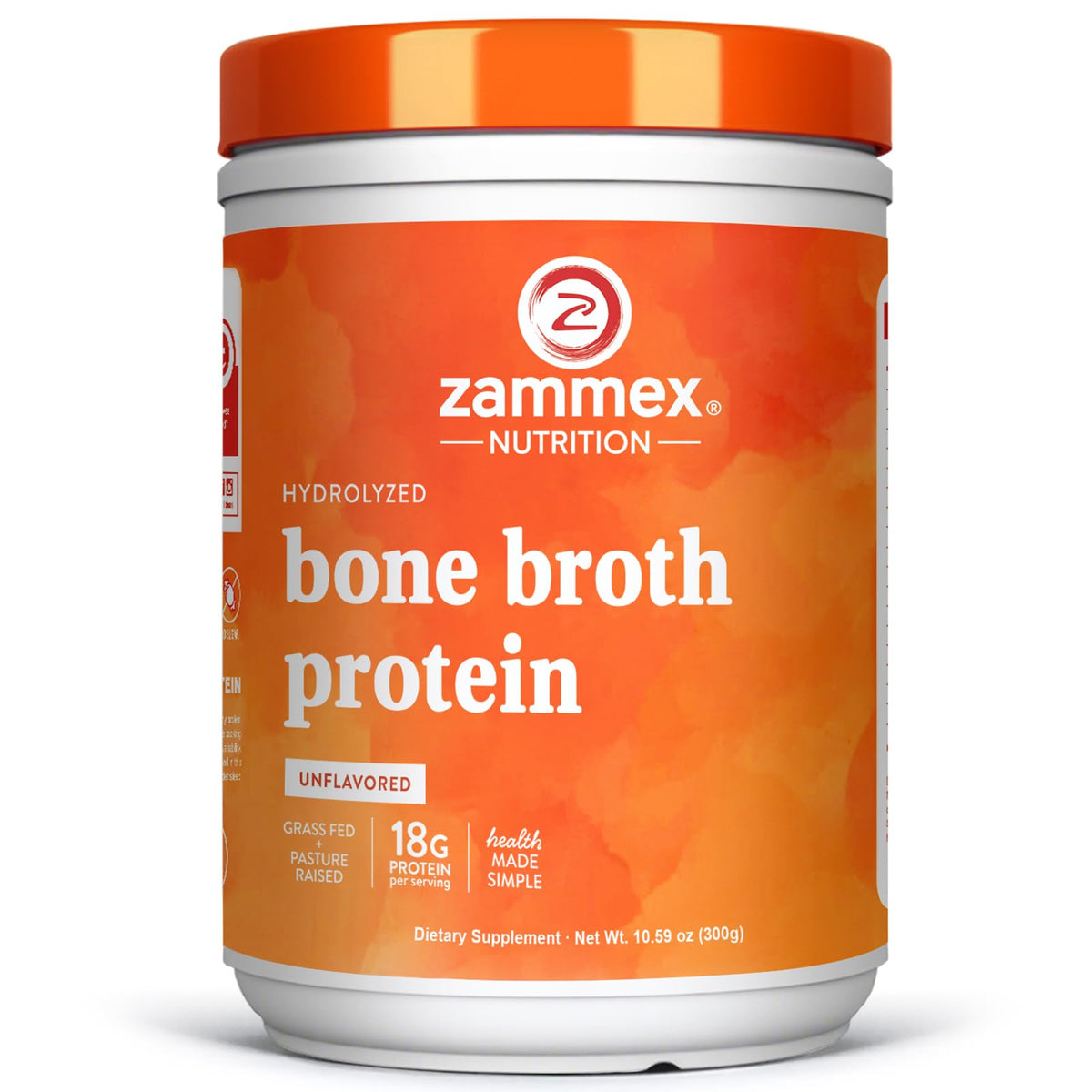 Zammex Grass-Fed Beef Bone Broth Protein Powder