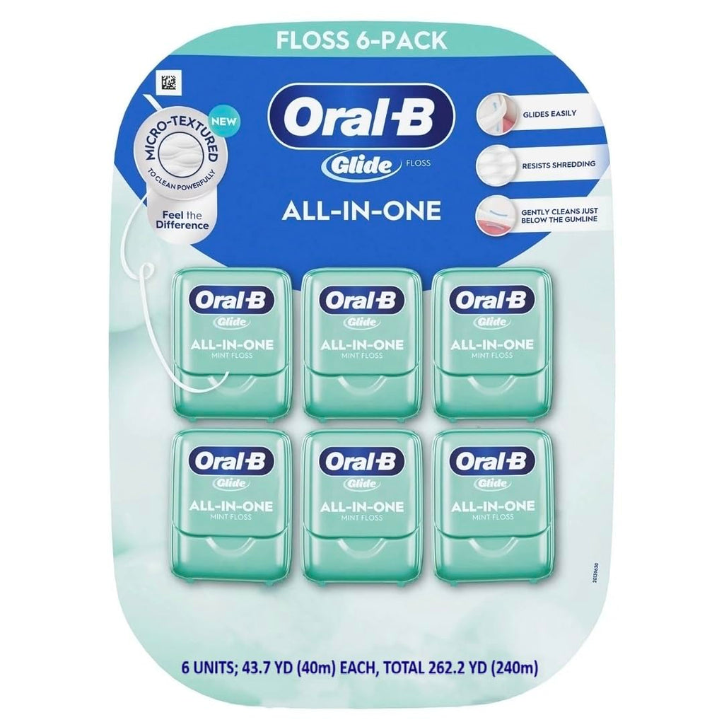 Oral-B Glide Dental Floss Mint 6 Count


