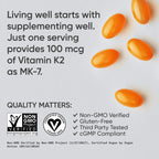 Sports Research Vitamin K2 MK-7 with Coconut MCT Softgels


