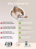 CAVN Blood Pressure Monitor Barrel-Type Upper Arm

