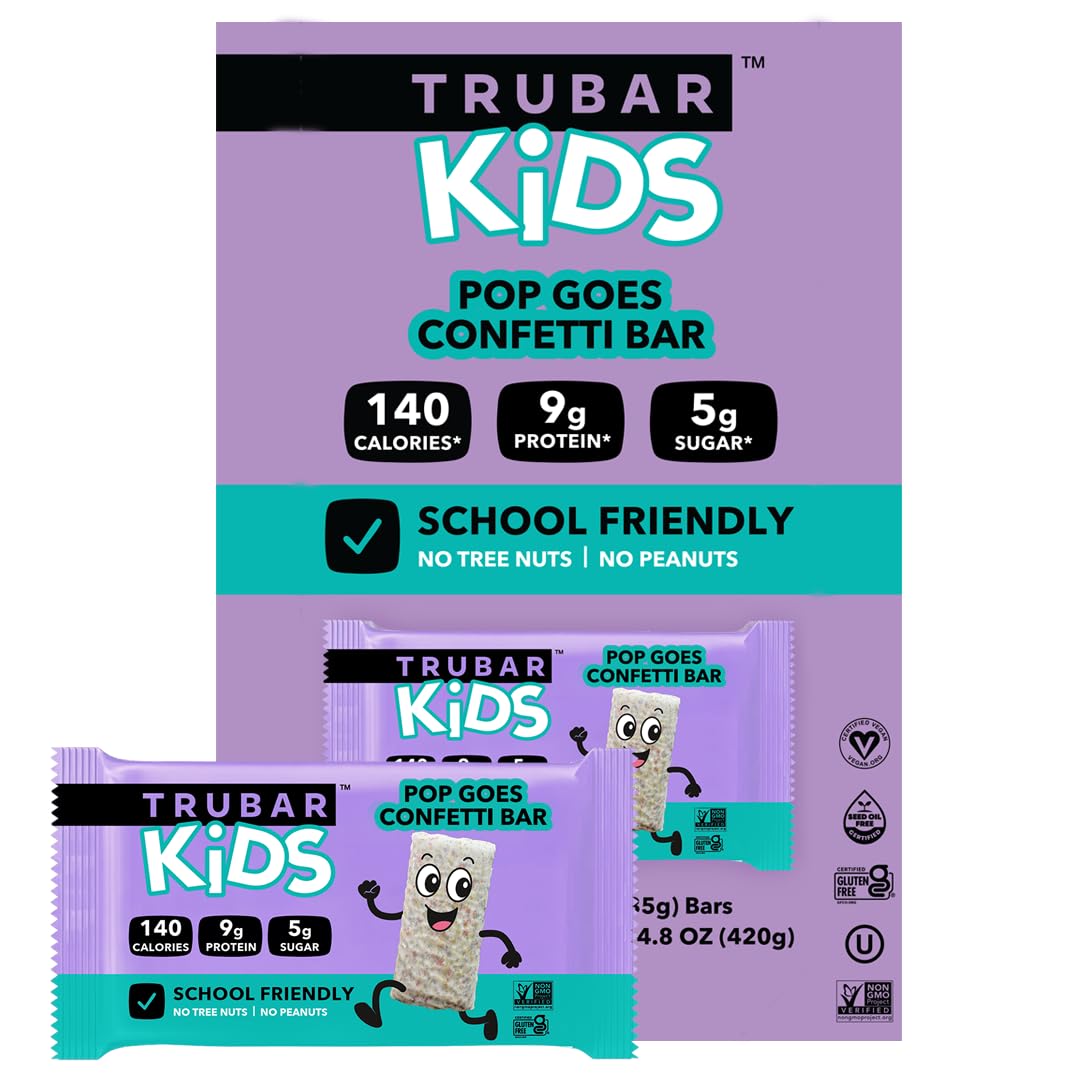 TRUBAR Kids Protein Bars – Plant-Based Gluten Free School Snacks