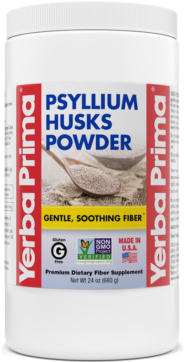 Yerba Prima Psyllium Husk Powder – Unflavored Fiber

