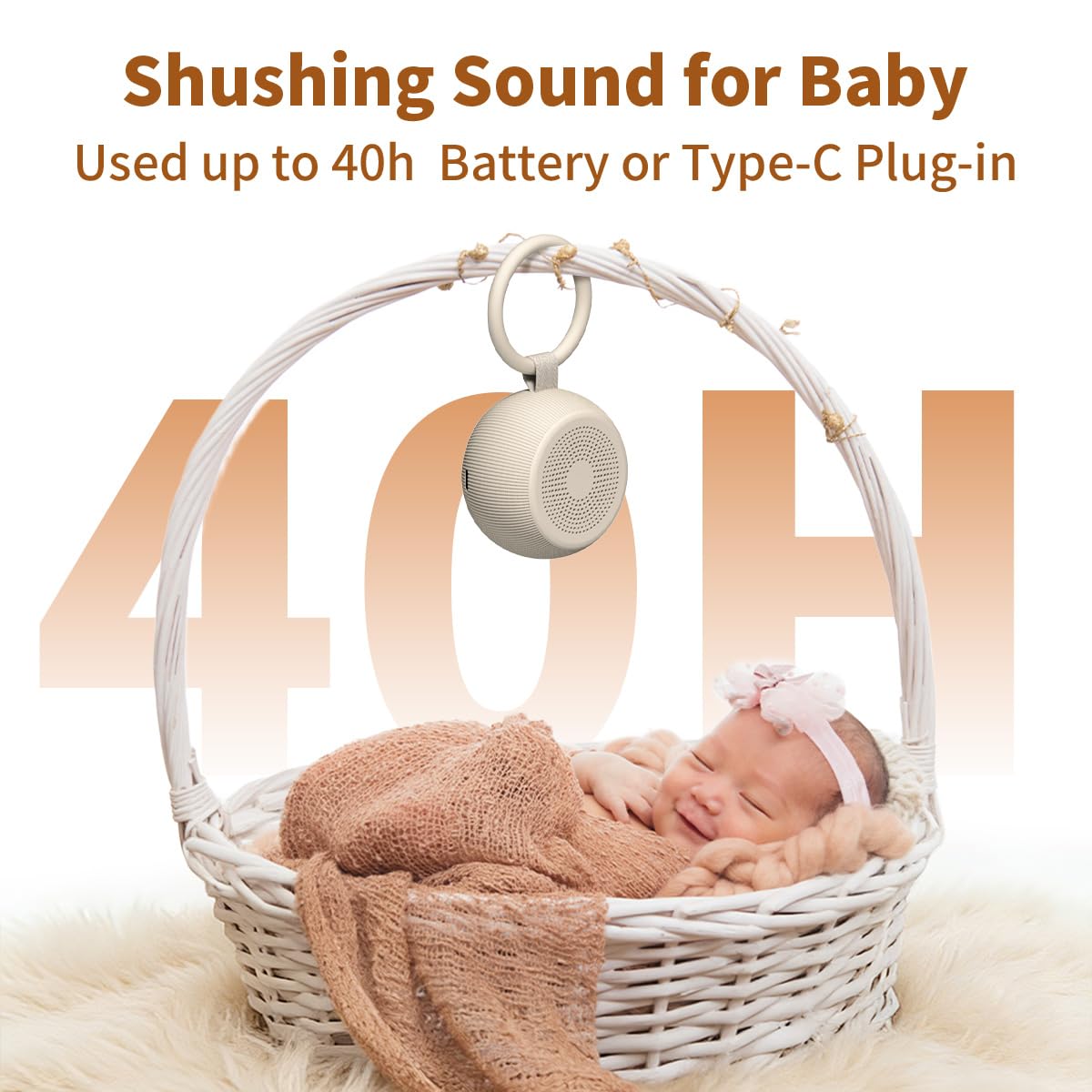 White Noise Machine Portable Travel Rechargeable

