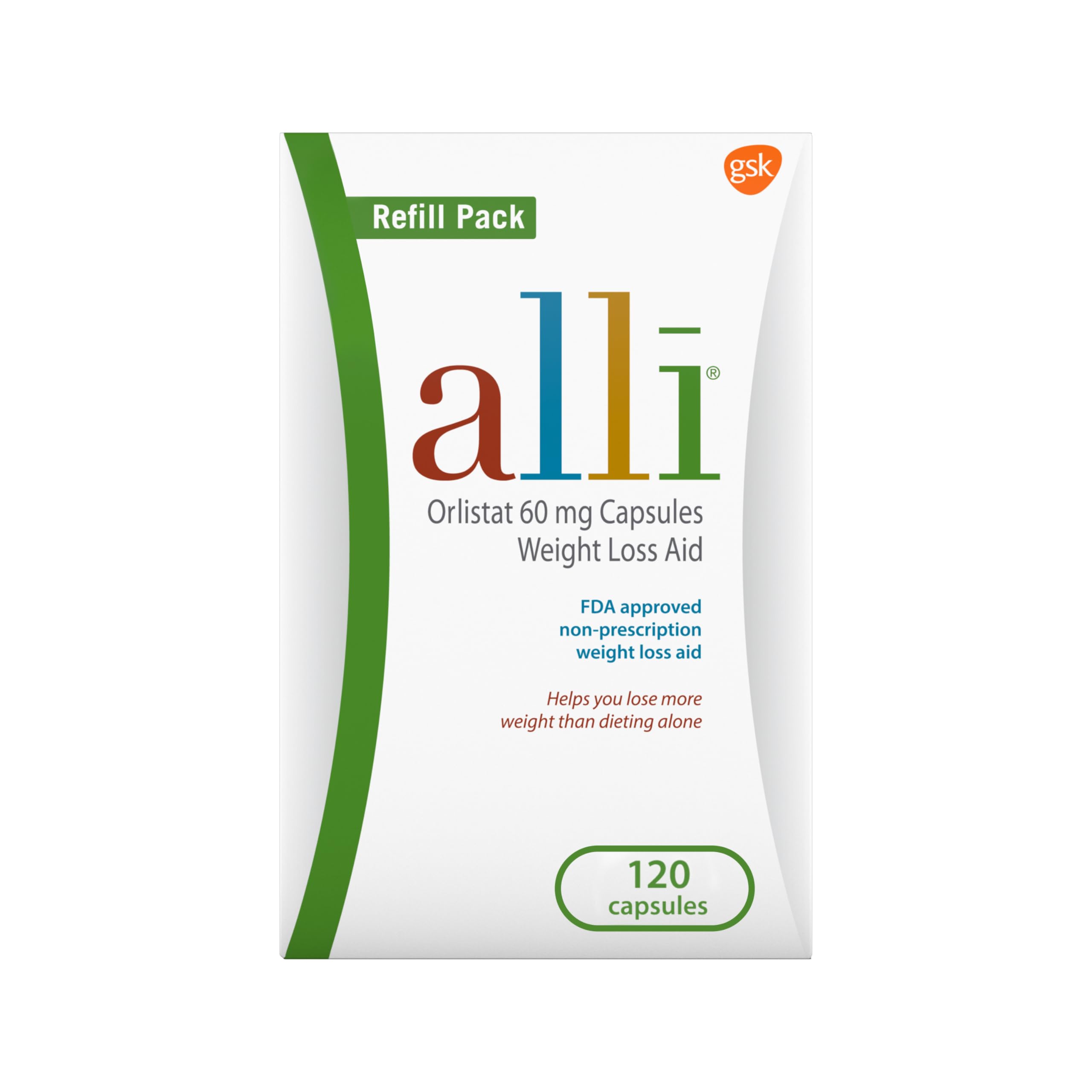 Alli Orlistat 60 mg Weight Loss Capsules

