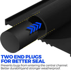 Holikme EPDM Garage Door Bottom Seal | Universal T-End Track

