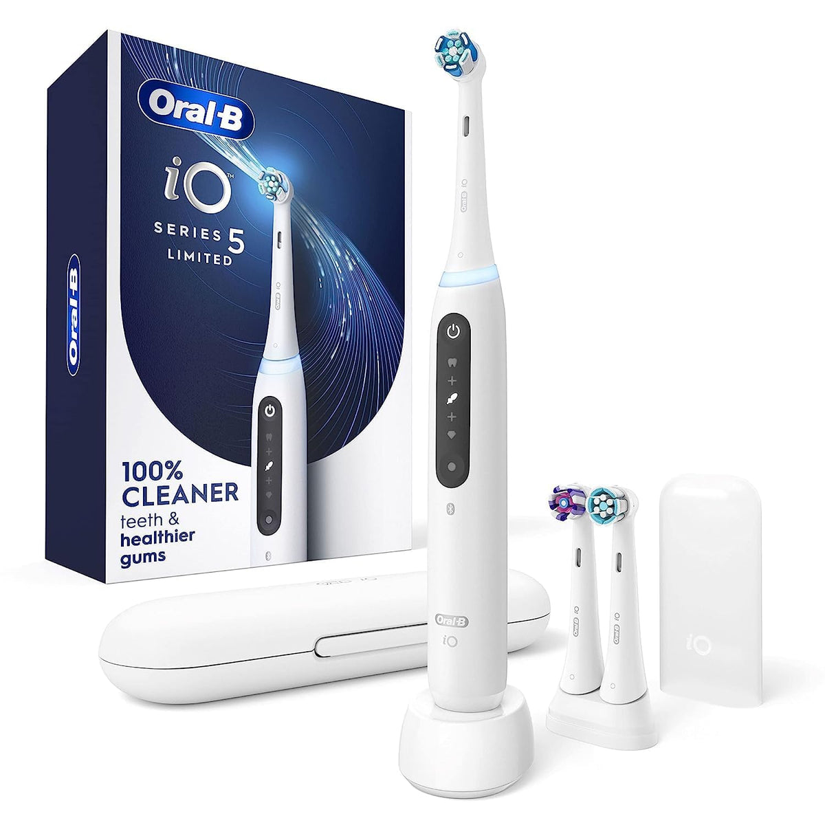 Oral-B iO5 Rechargeable Toothbrush - Deep Clean & Whiten, 5 Modes, Gum Protection