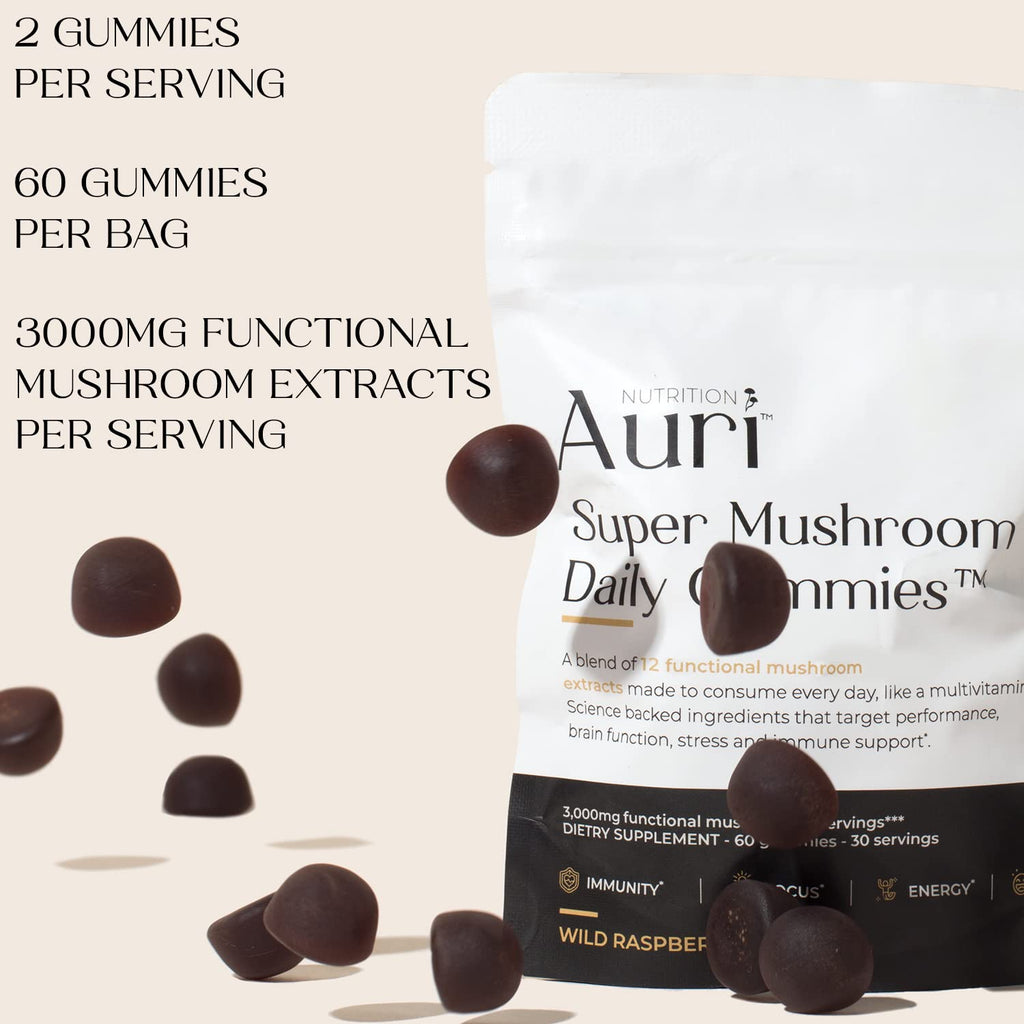 Auri Nutrition Mushroom Daily Gummies – Functional Wellness

