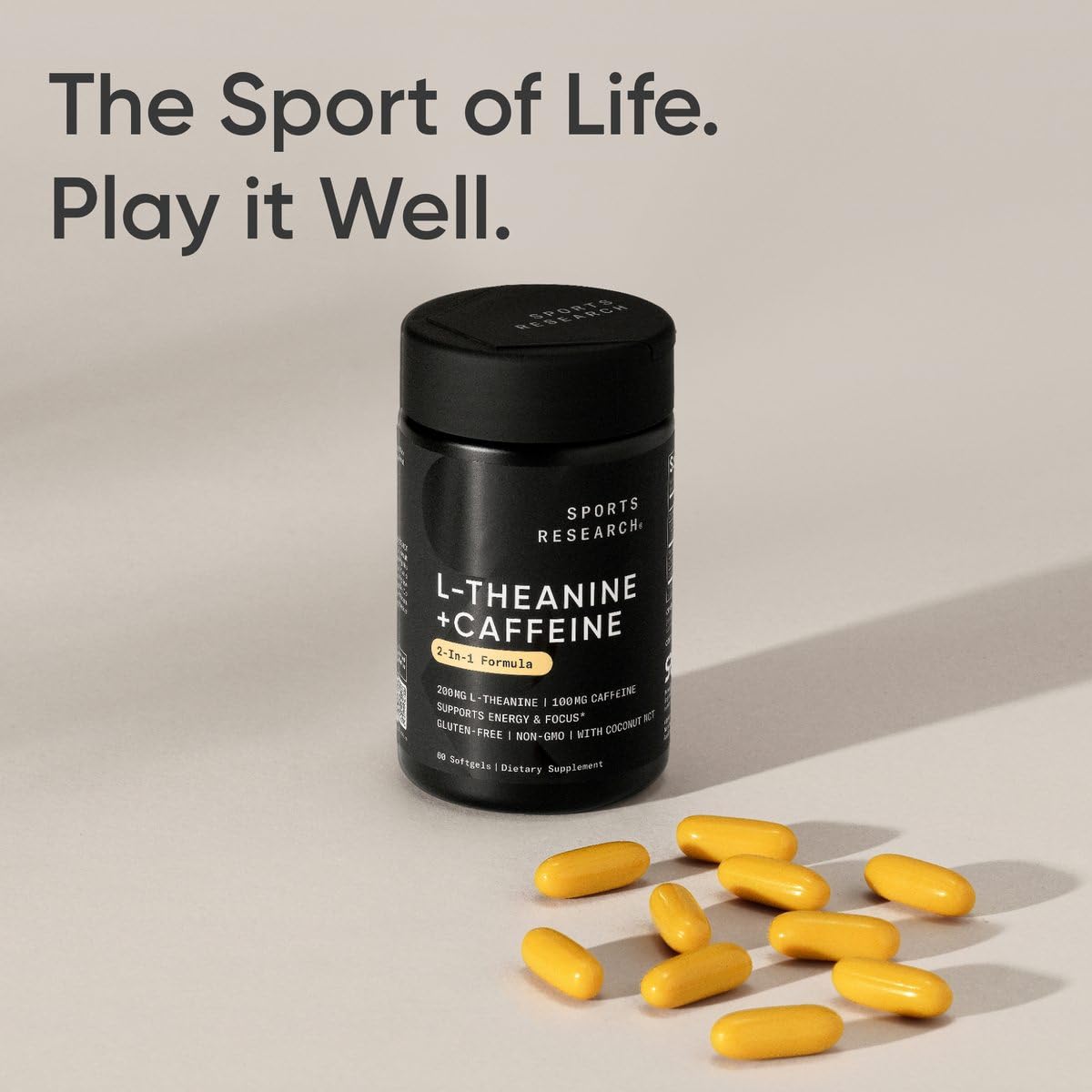 Sports Research L-Theanine with Caffeine Nootropic

