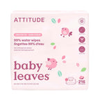 ATTITUDE Baby Water Wipes EWG Verified Unscented

