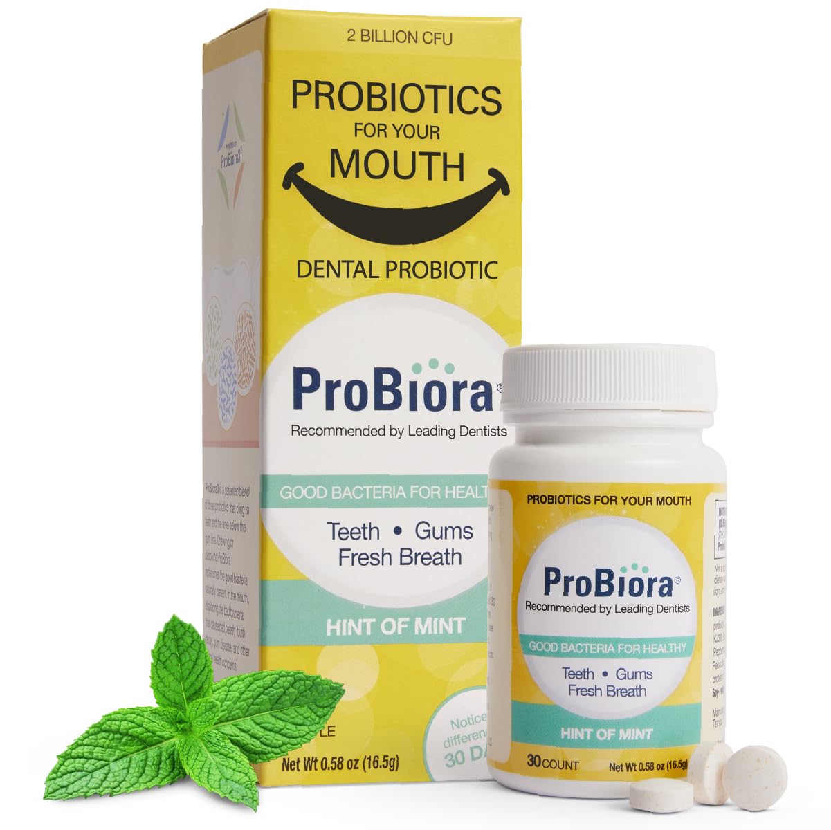 ProBiora Oral Probiotics for Teeth & Gums - Tablets


