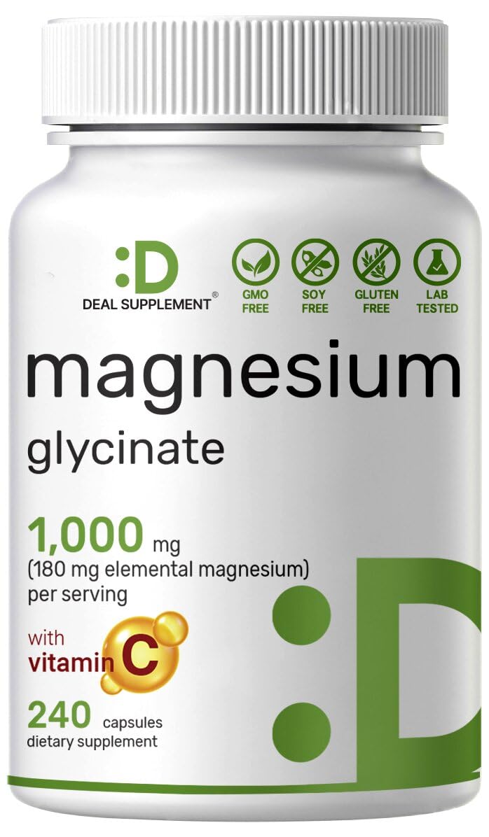 Magnesium Glycinate Capsule Supplement for Absorption

