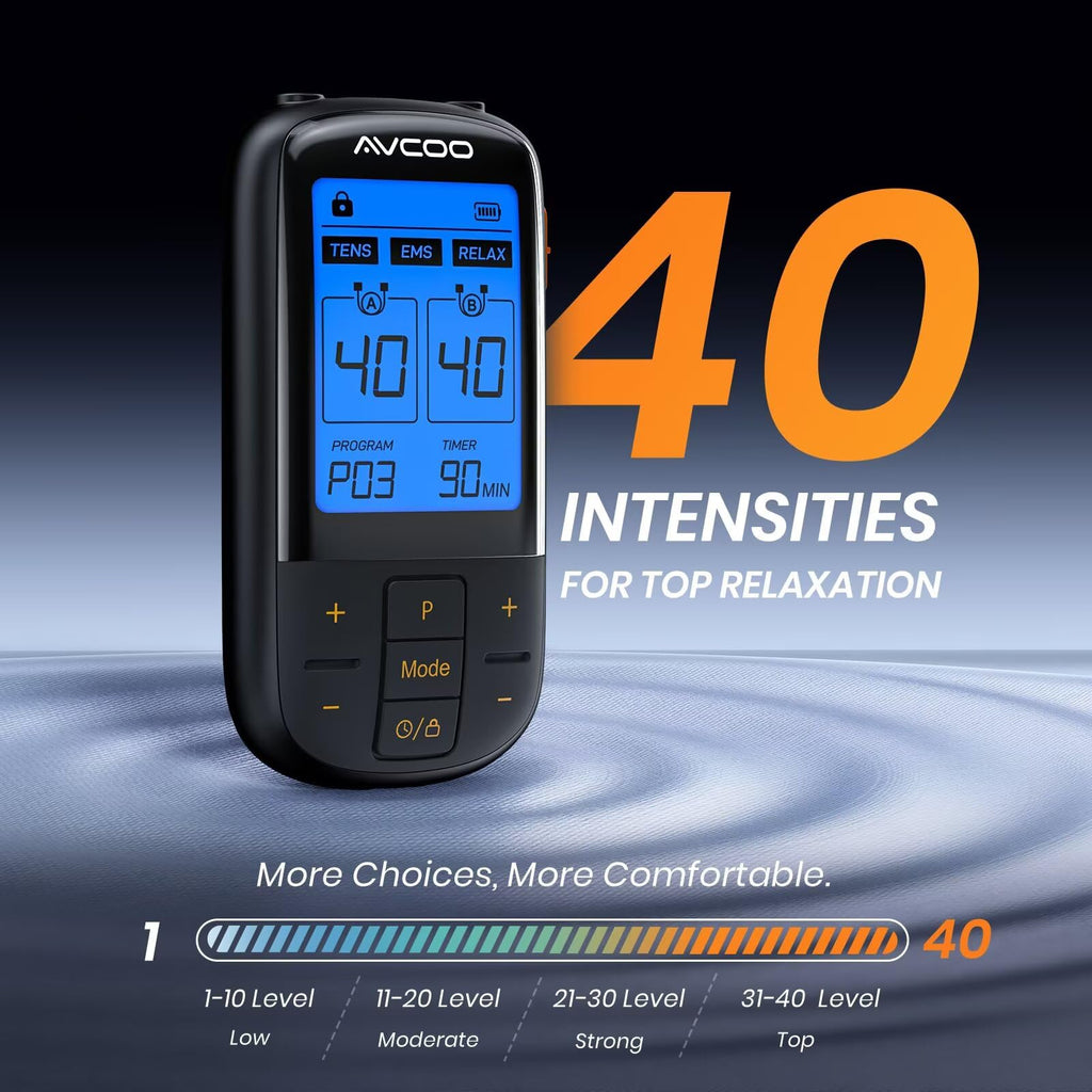 AVCOO TENS EMS Massager All-in-One USB Rechargeable

