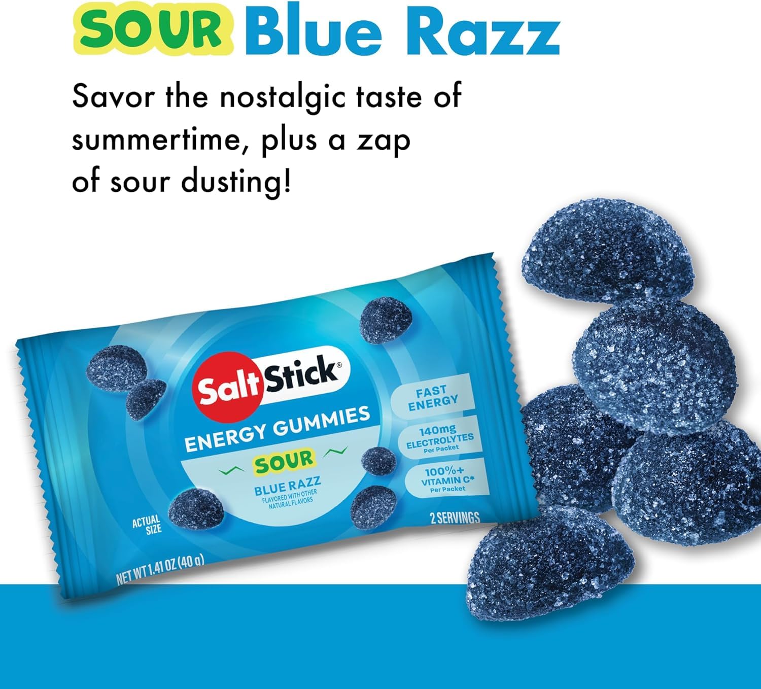 SaltStick Energy Gummies with Electrolytes - Caffeine Free

