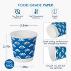 JollyPack Disposable Paper Cups - Floral Pattern

