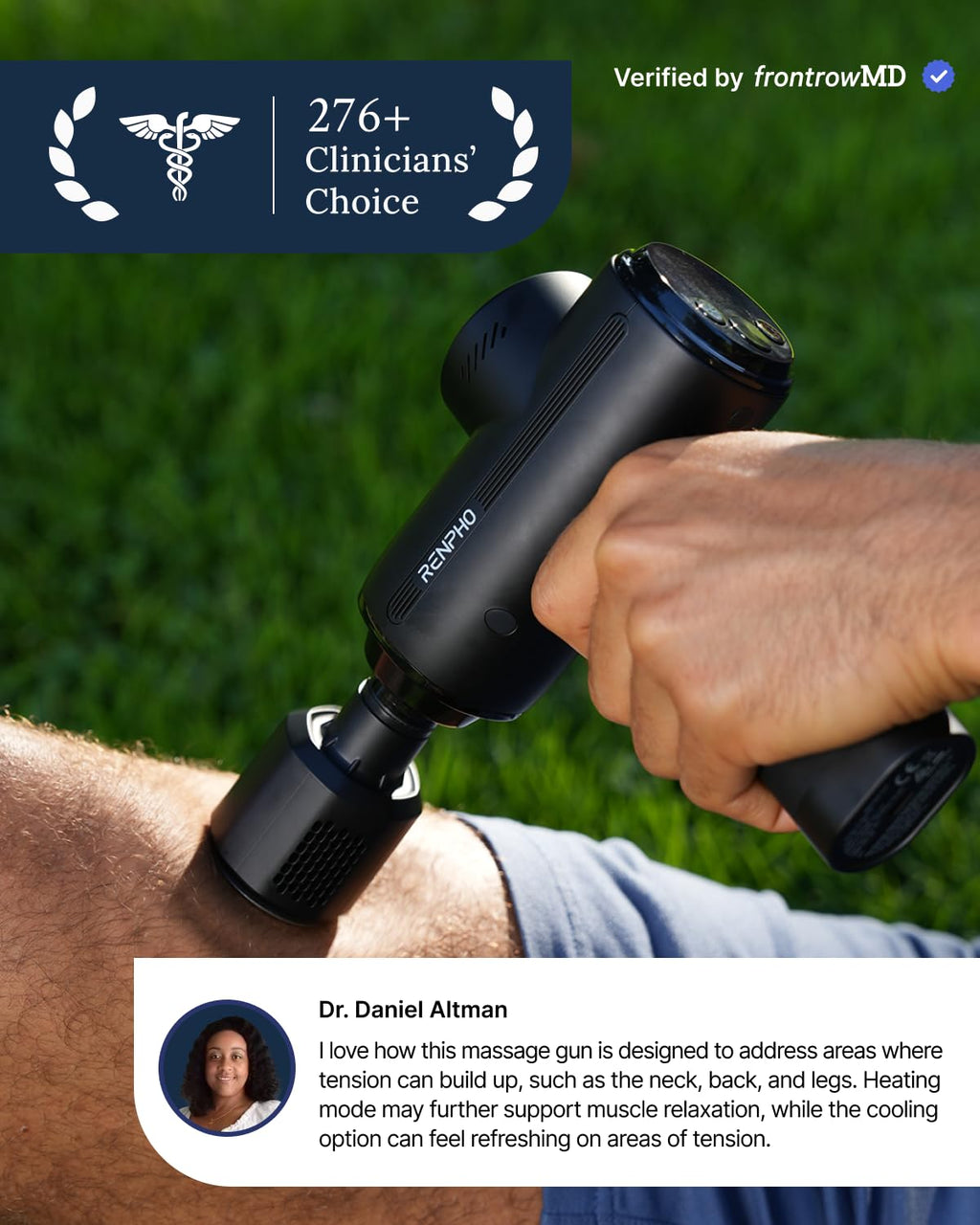 RENPHO Thermacool 2 Massage Gun with Heat & Cold Therapy

