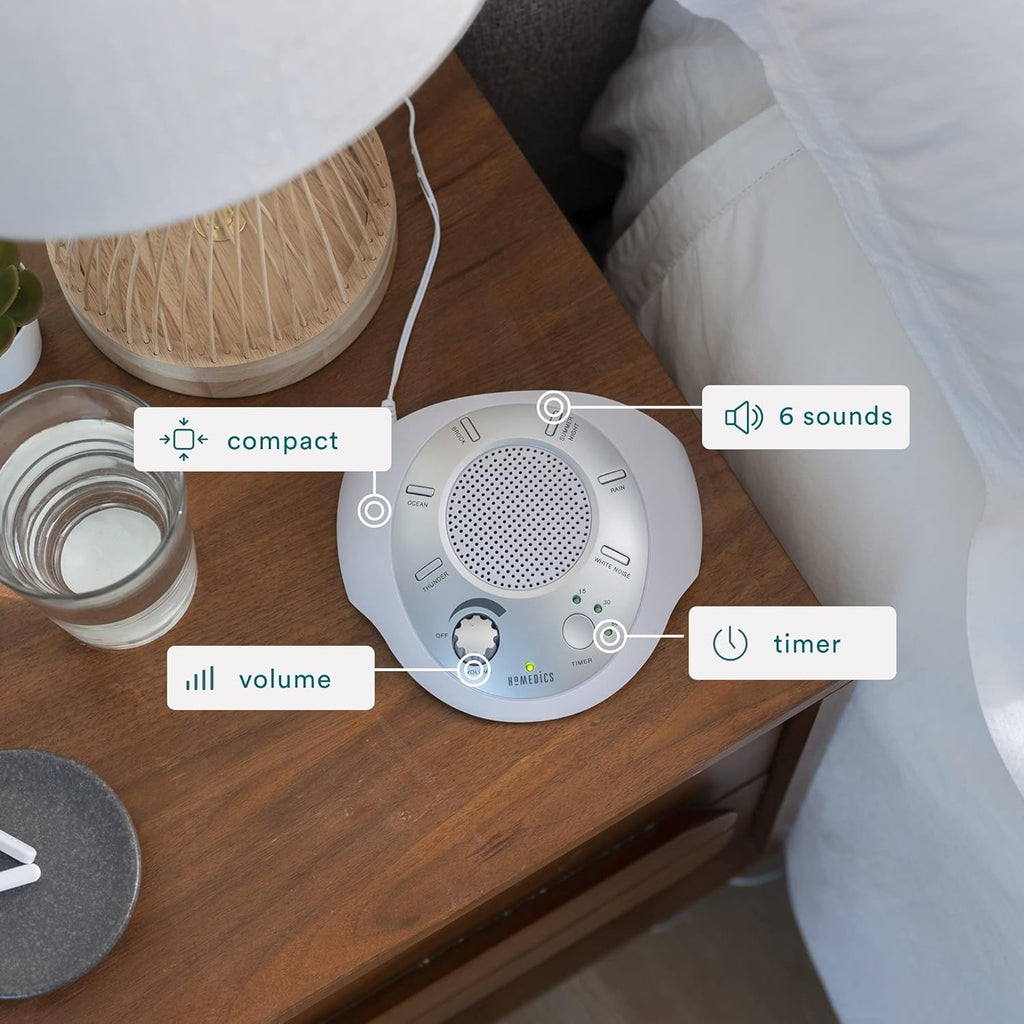 Homedics SoundSleep White Noise Sound Machine | 6 Sounds

