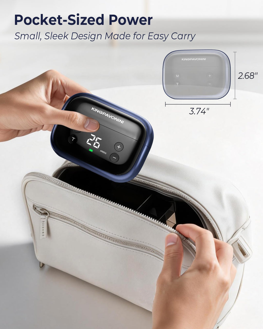 KingPavonini Wireless TENS Unit Dual-Channel Pain Relief


