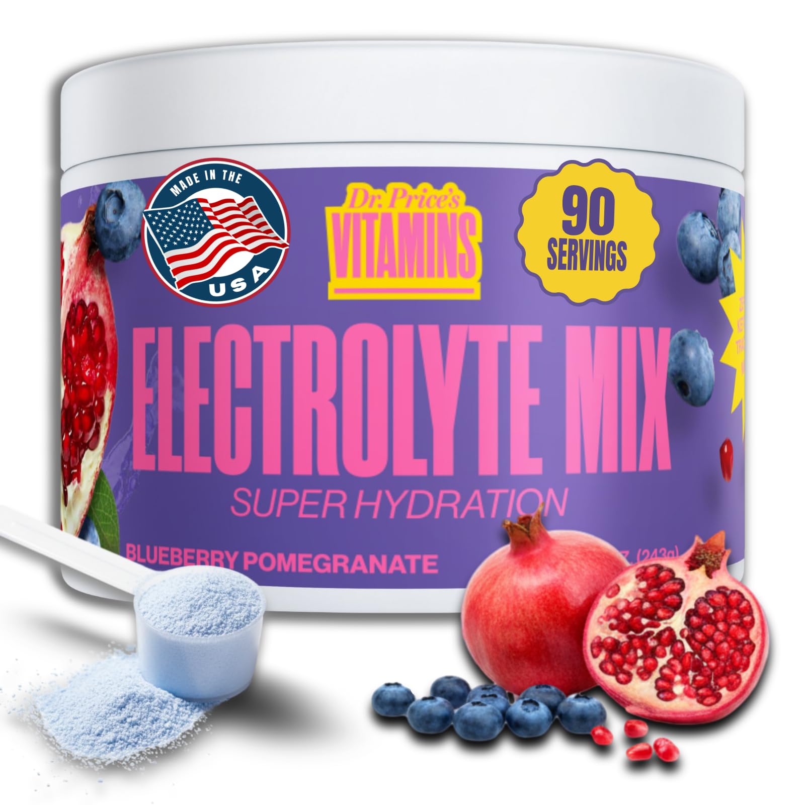Dr Price's Electrolyte Hydration Powder - Sugar Free, Vegan