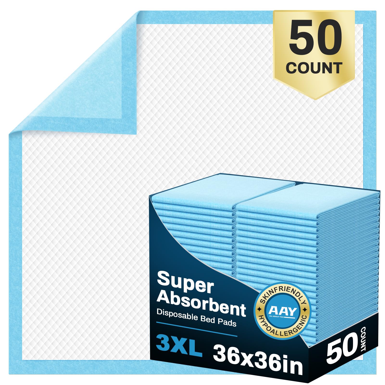 AAY Disposable Bed Pads | Incontinence Underpads

