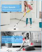 Leebein Electric Spin Scrubber Cordless with 8 Heads


