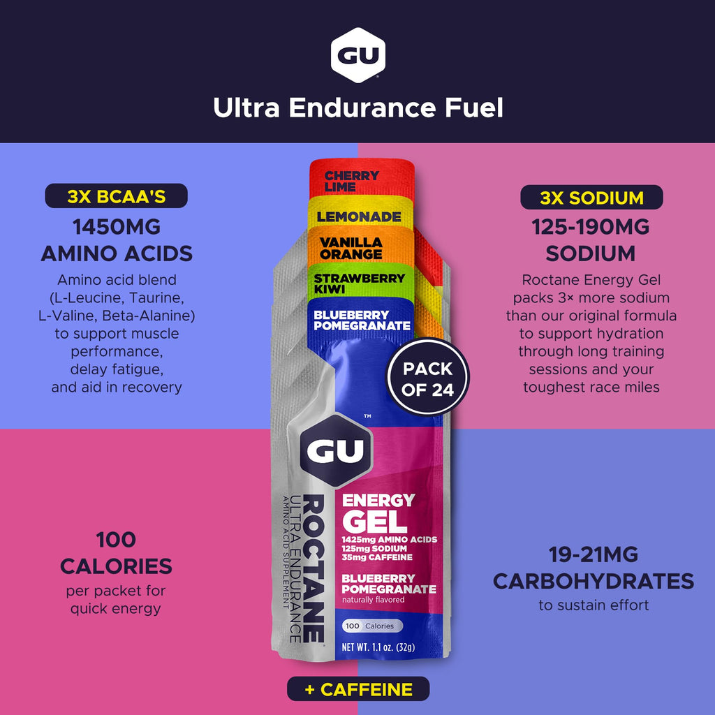 GU Roctane Ultra Endurance Gel - Vegan & Gluten-Free

