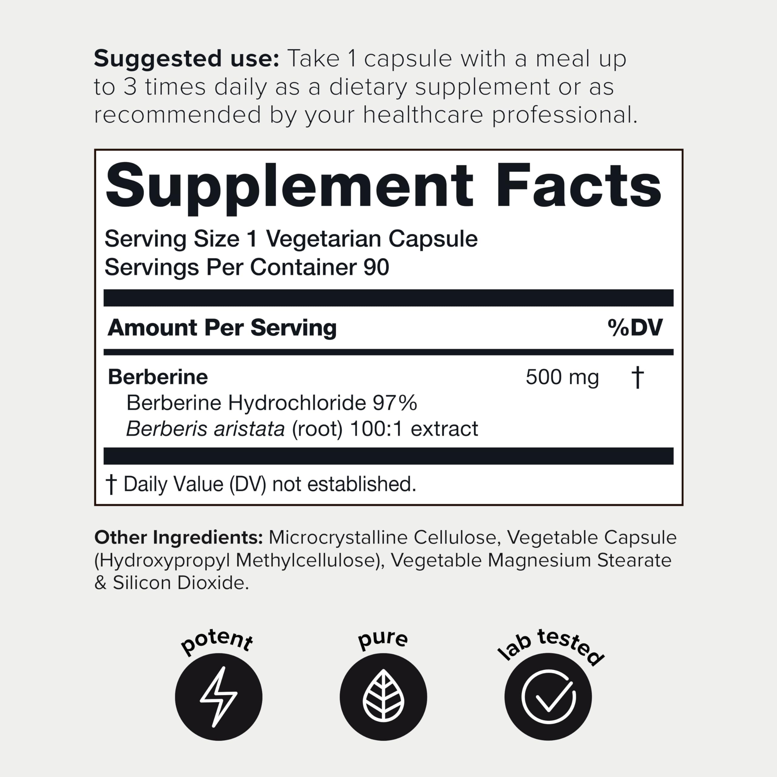 Toniiq Berberine Supplement | High Purity Formula

