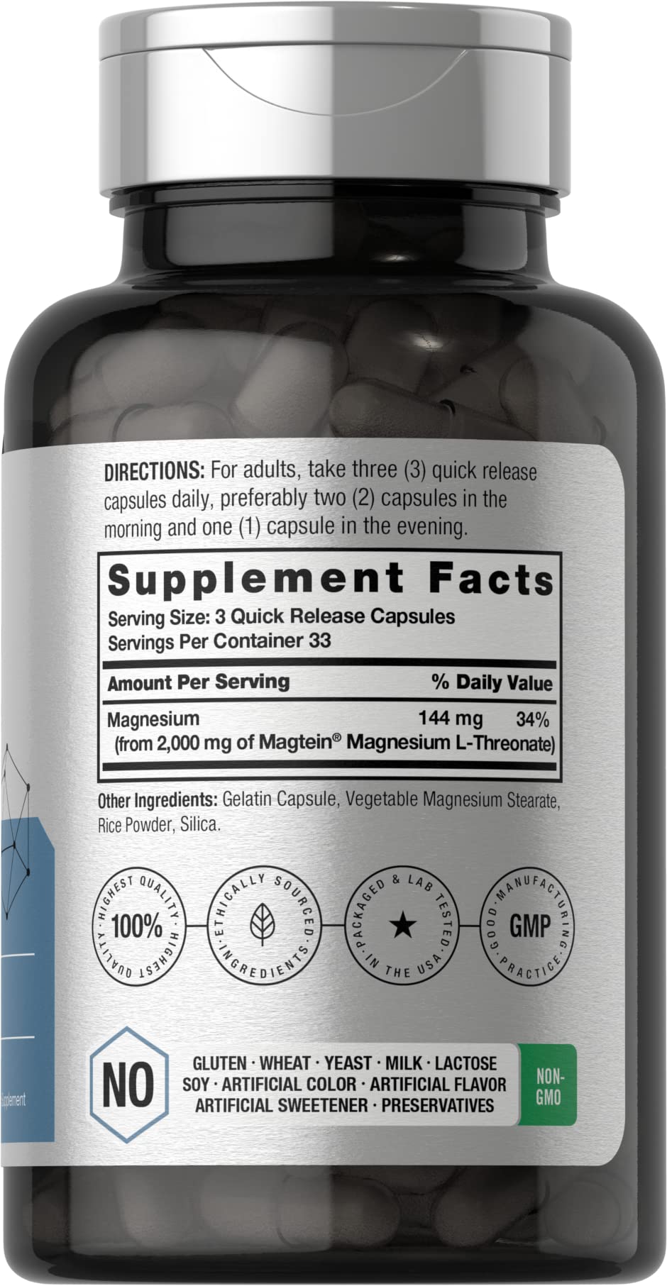 Horbäach Magtein Magnesium L-Threonate Supplement

