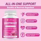 Beet Root Capsules - Organic, Vegan & Non-GMO

