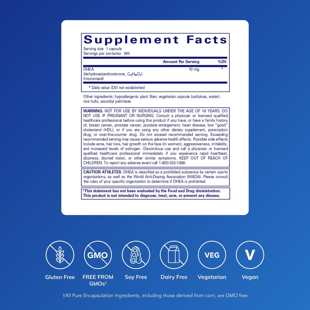 Pure Encapsulations DHEA Adrenal Support - Micronized

