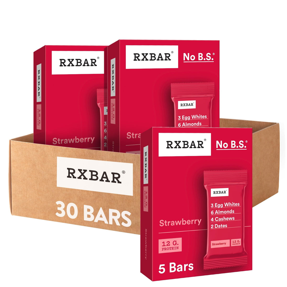 RXBAR Strawberry Protein Bars - Gluten Free Snack