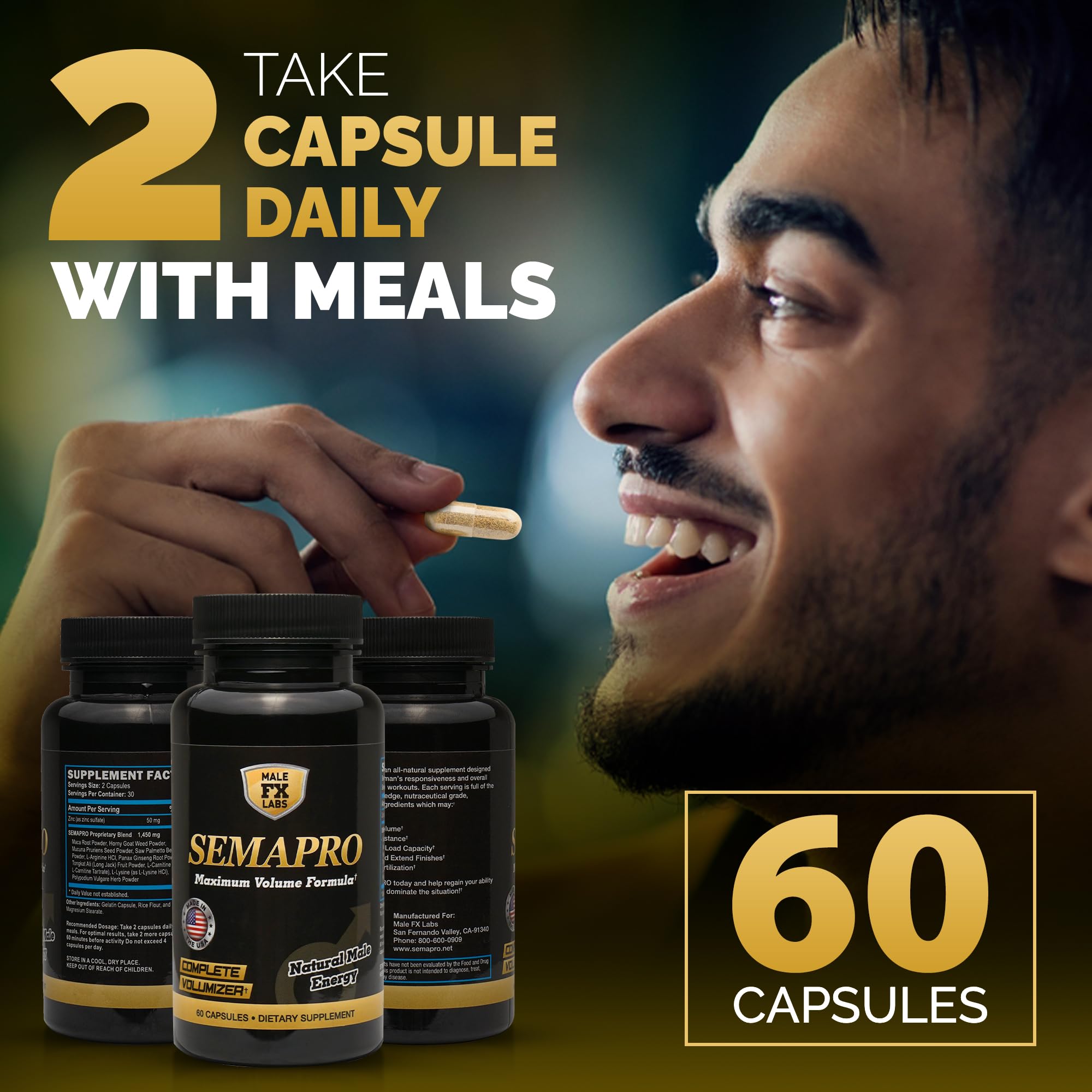Semapro Semen Volume & Male Energy Formula | All-Natural

