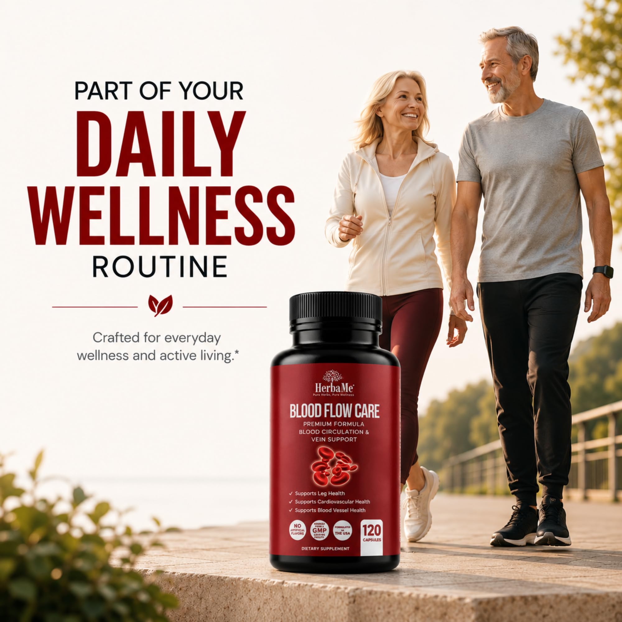 HerbaMe Blood Circulation Supplement for Vein Wellness

