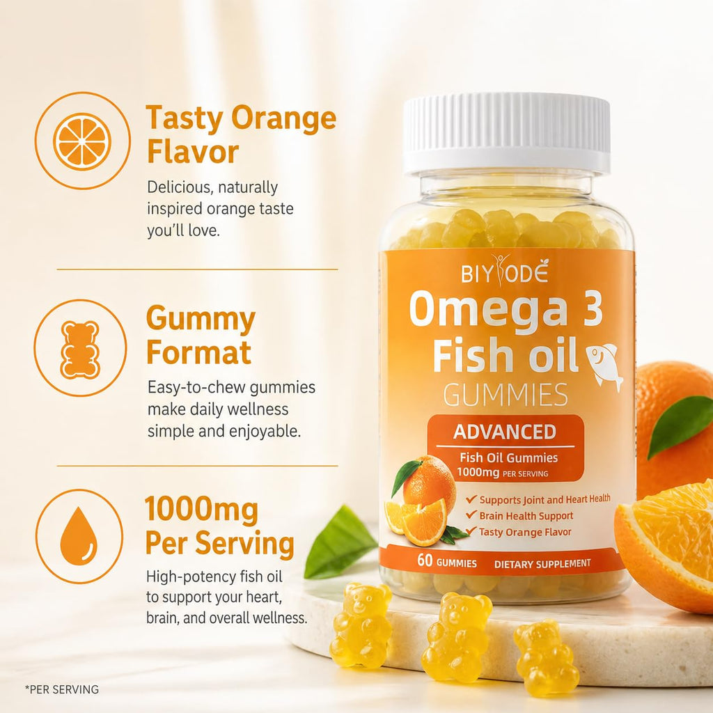 Omega-3 Fish Oil Supplement for Heart & Brain Health

