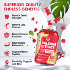 Calcium Citrate Gummies 1200 mg with D3 & K2 – Sugar Free

