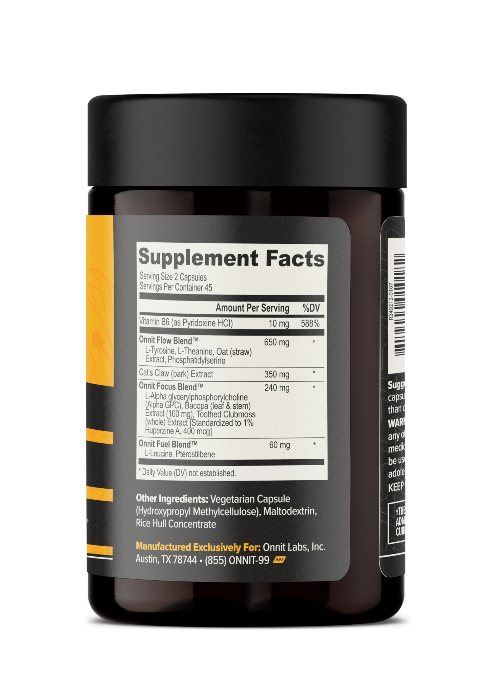 ONNIT Alpha Brain Nootropic for Focus & Memory

