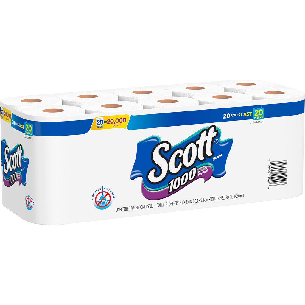 Toilet Paper Scott Trusted Clean - 1-Ply Septic-Safe