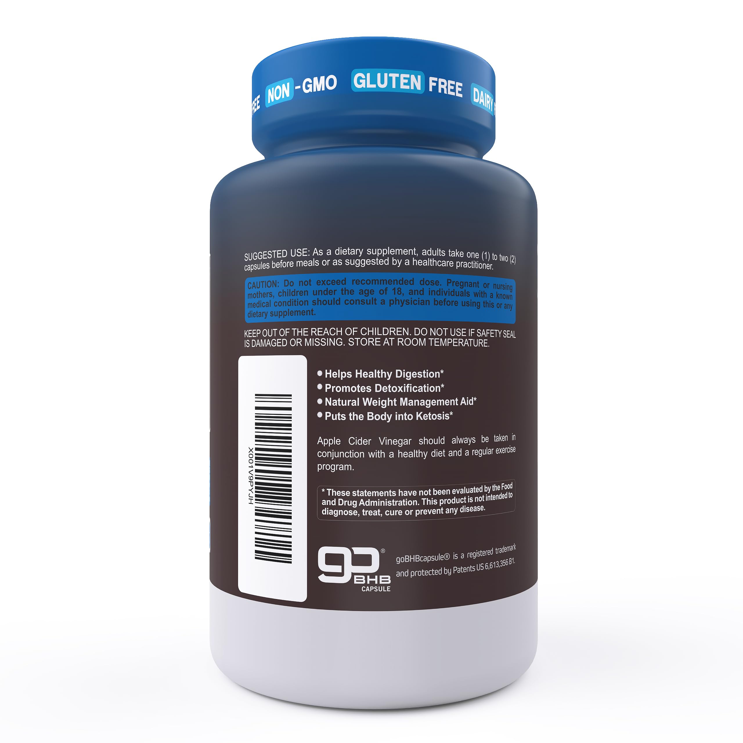 Herbtonics Apple Cider Vinegar Keto BHB Capsules | Appetite

