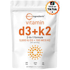 Micro Ingredients Vitamin D3 + K2 MK-7 2-in-1 Complex

