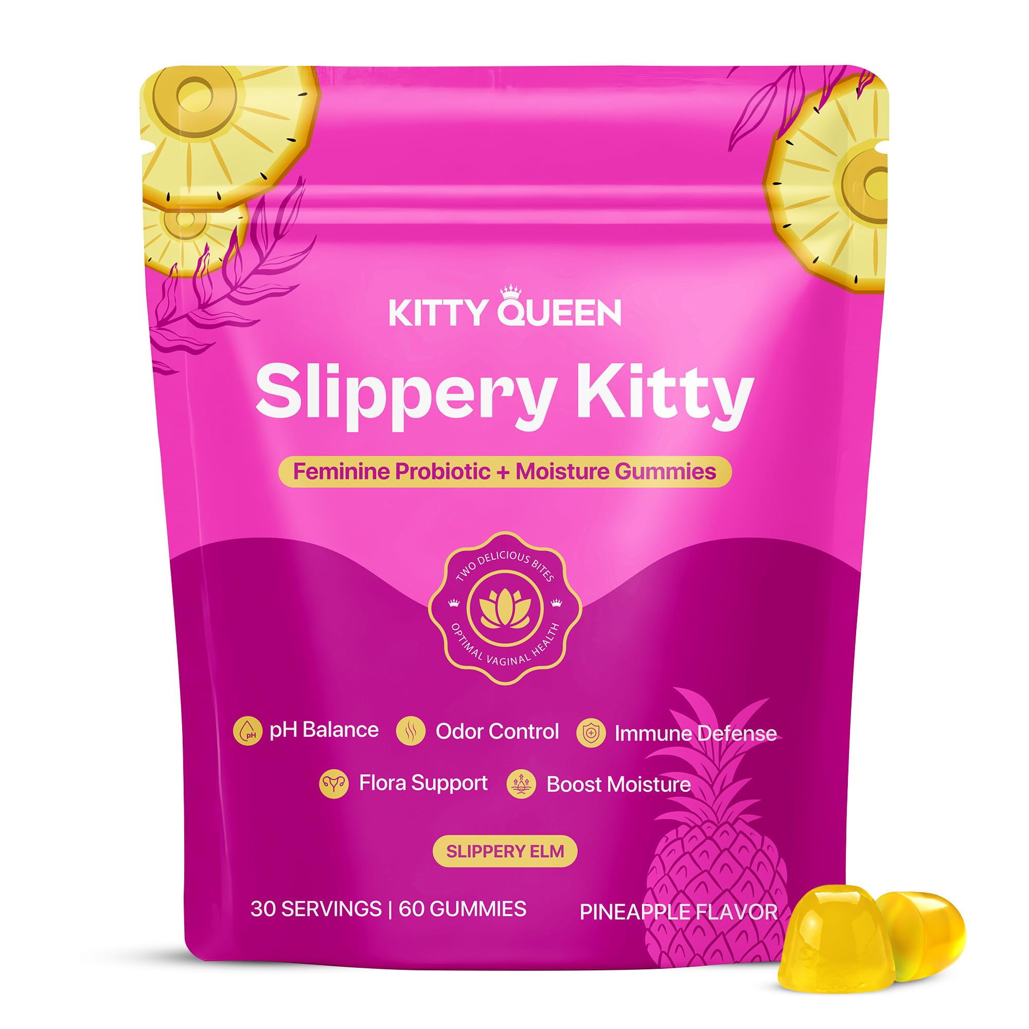 KITTYQUEEN Slippery Kitty Probiotic Gummies

