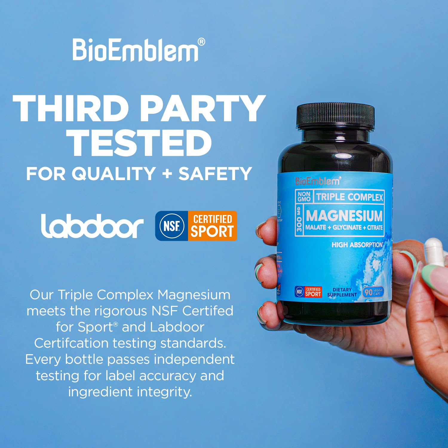 BioEmblem Magnesium Complex Supplement - High Absorption

