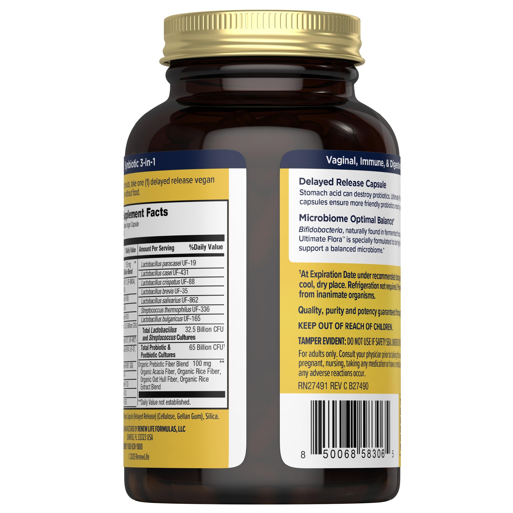 Renew Life Ultimate Flora Probiotics | Probiotic Supplement

