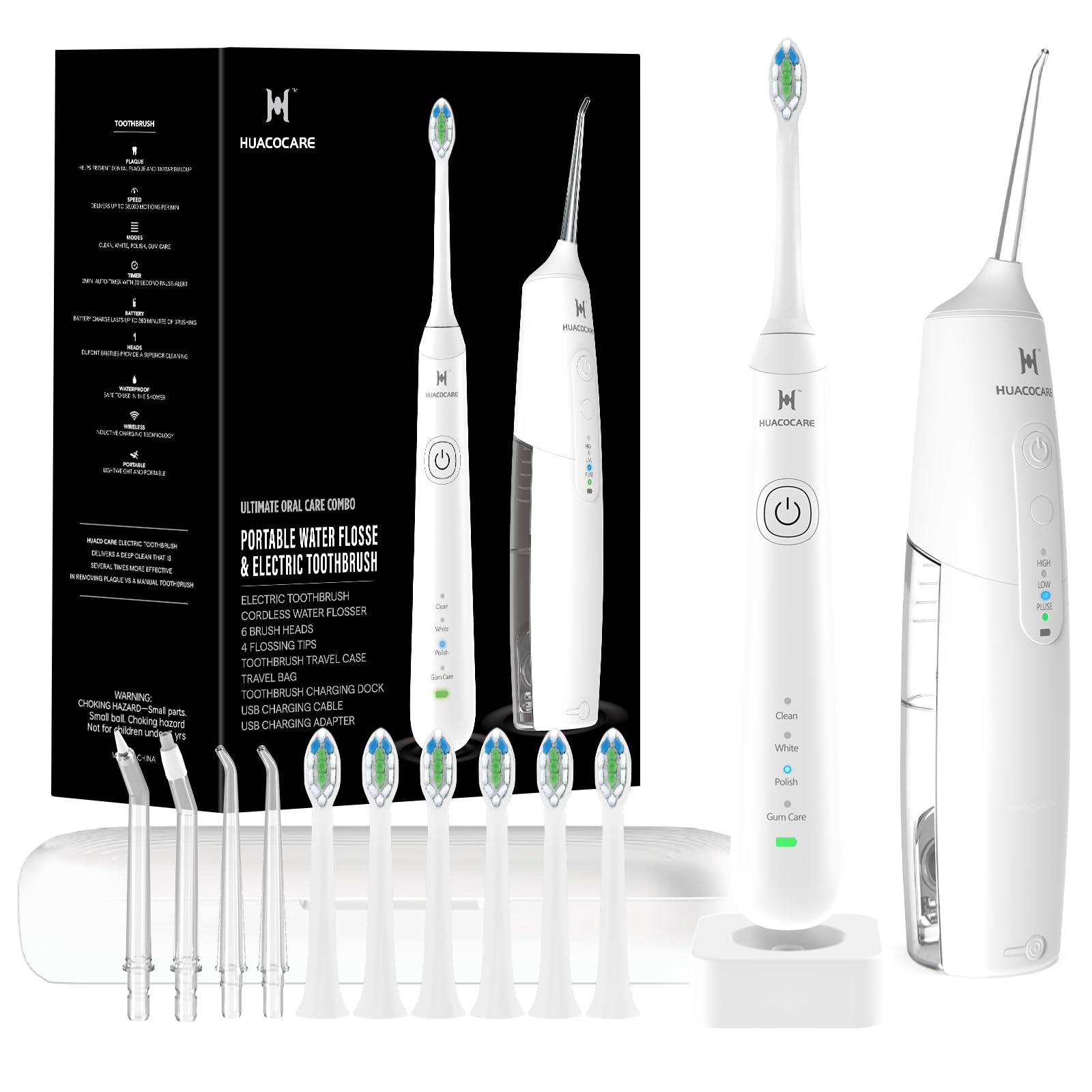 2-in-1 Water Flosser & Electric Toothbrush Kit for Teeth & Gum Health