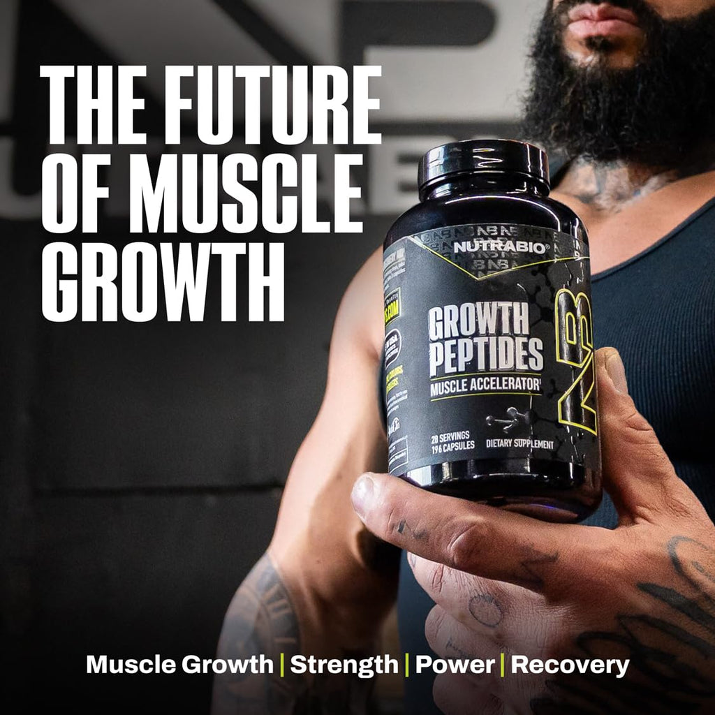 NutraBio Growth Peptides Muscle Accelerator for Lean Muscle

