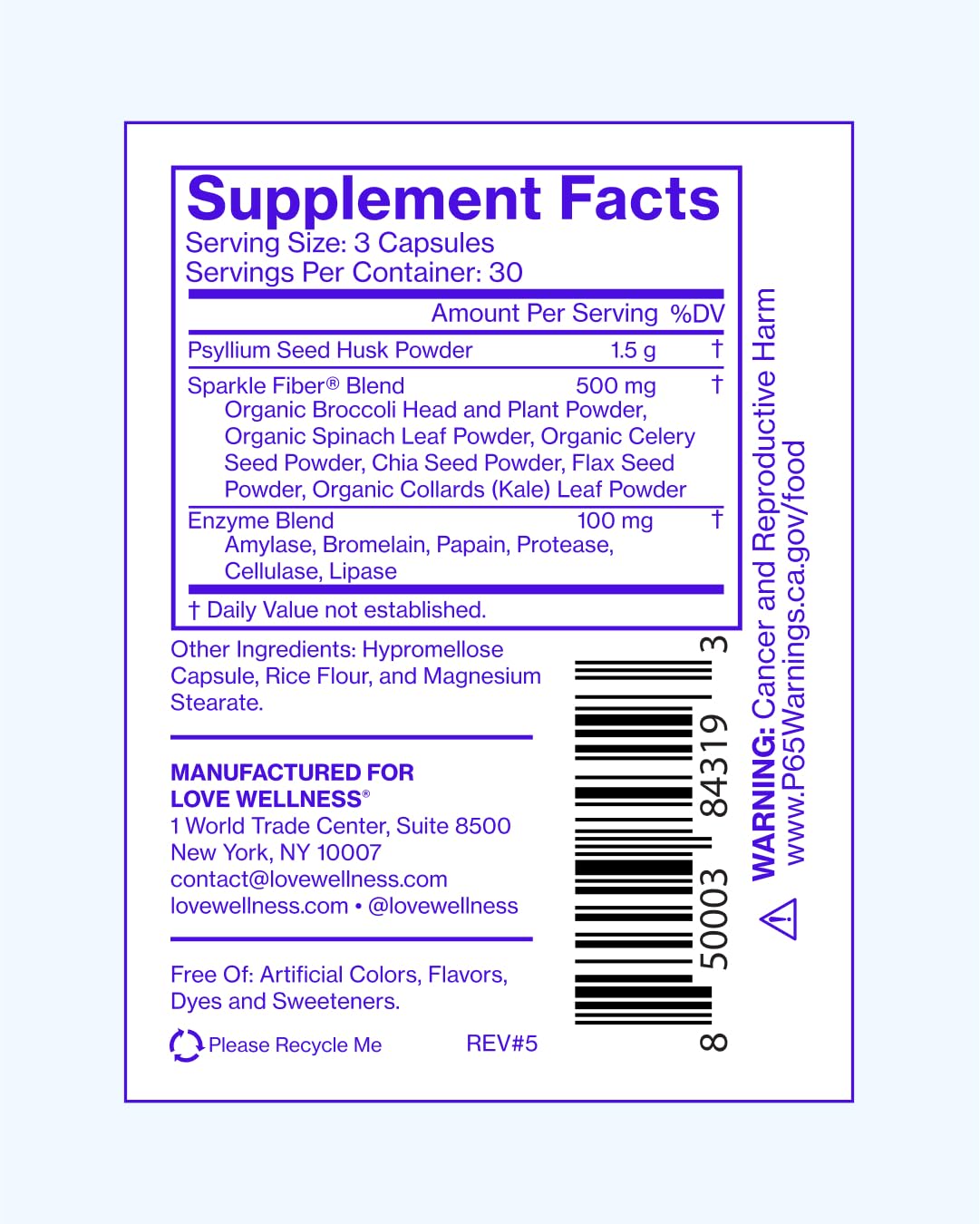 Love Wellness Sparkle Fiber - Enzymes Fiber Supplement

