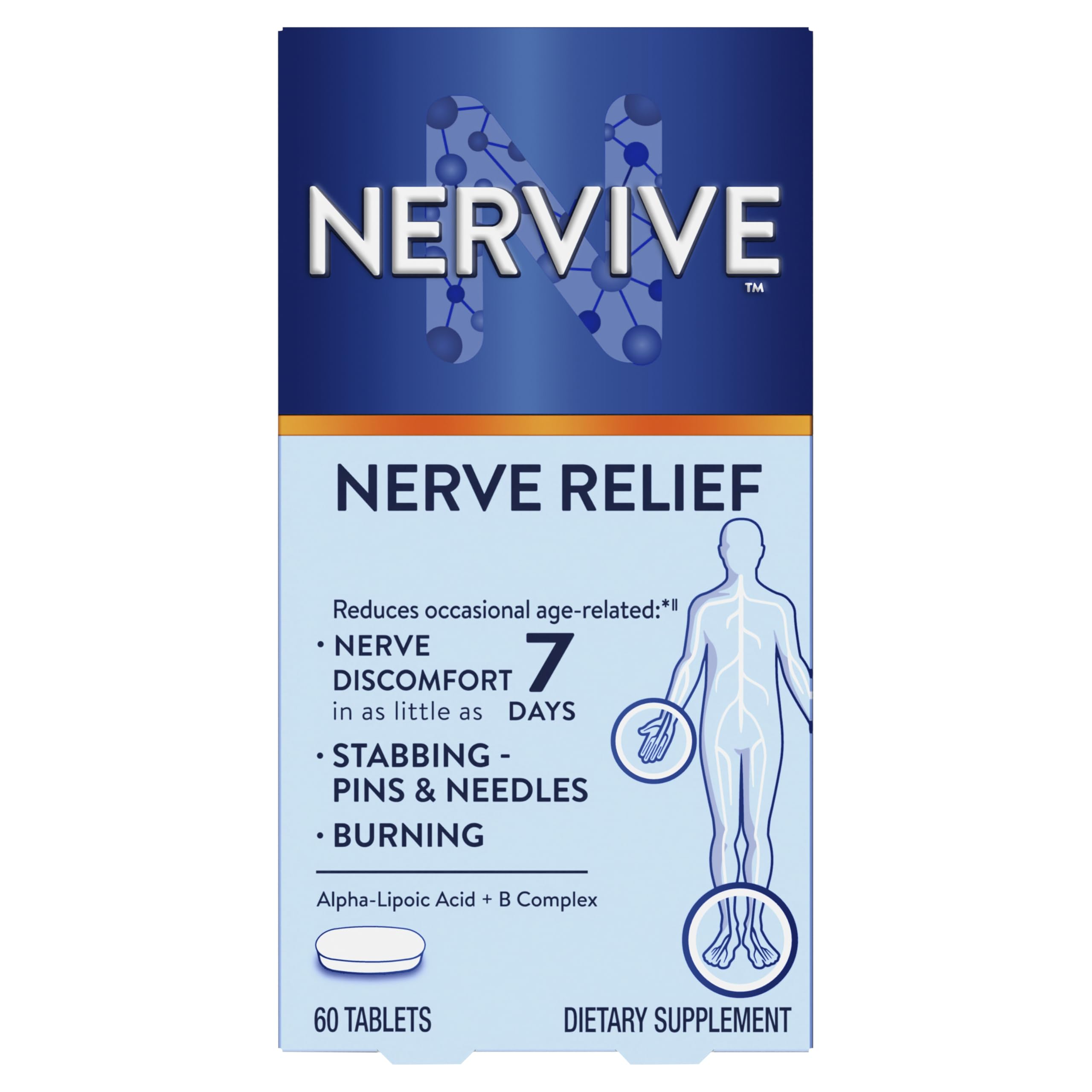 NERVIVE Nerve Relief Supplement with Alpha Lipoic Acid


