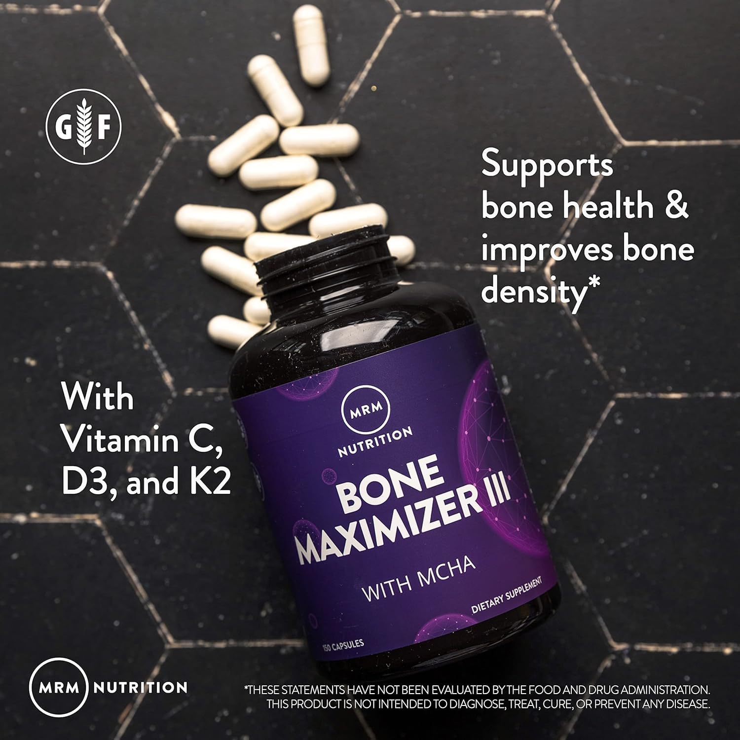MRM Bone Maximizer III - MCHA Calcium with D3 & K2 MK-7


