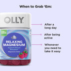 OLLY Relaxing Magnesium Gummies Raspberry Lavender

