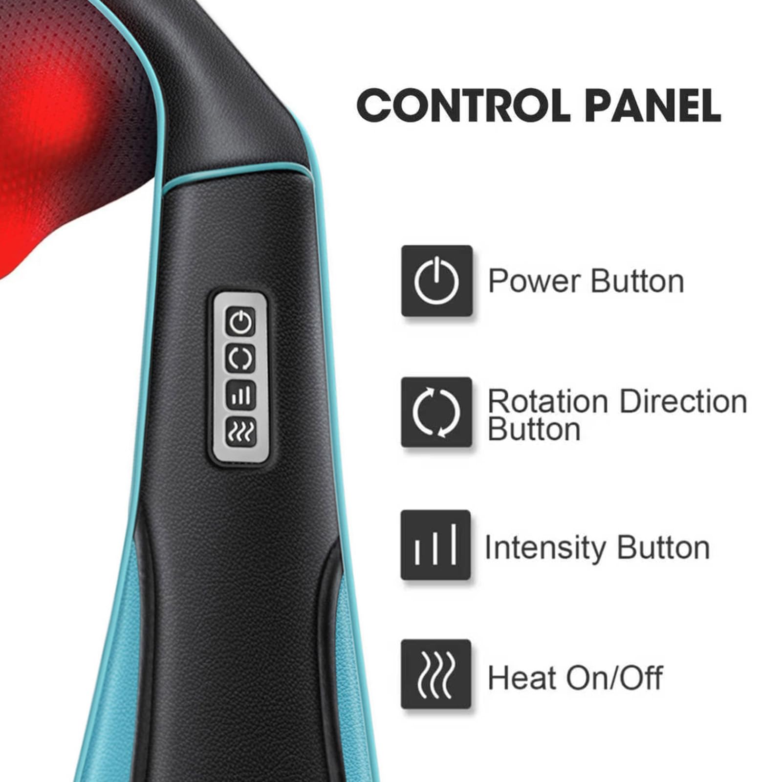 MagicMakers Shiatsu Neck Massager with Heat

