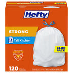 Hefty Strong 13 Gallon Trash Bags - Unscented Drawstrings

