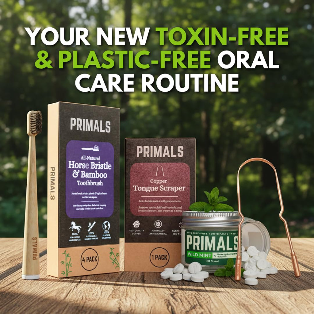 PRIMALS Horse Bristle Bamboo Toothbrush

